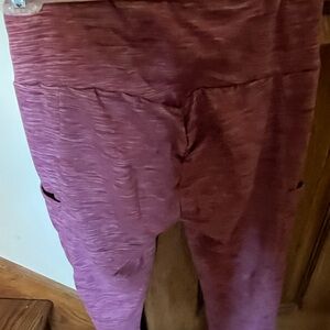 Purple High-Waisted Leggings